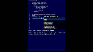How to Linear search in python #correctcoding #followmyyoutubechannel