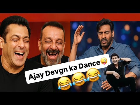SANJAY DUTT & SALMAN KHAN on AJAY DEVGANS DANCE feat. @DrSanketBhosale