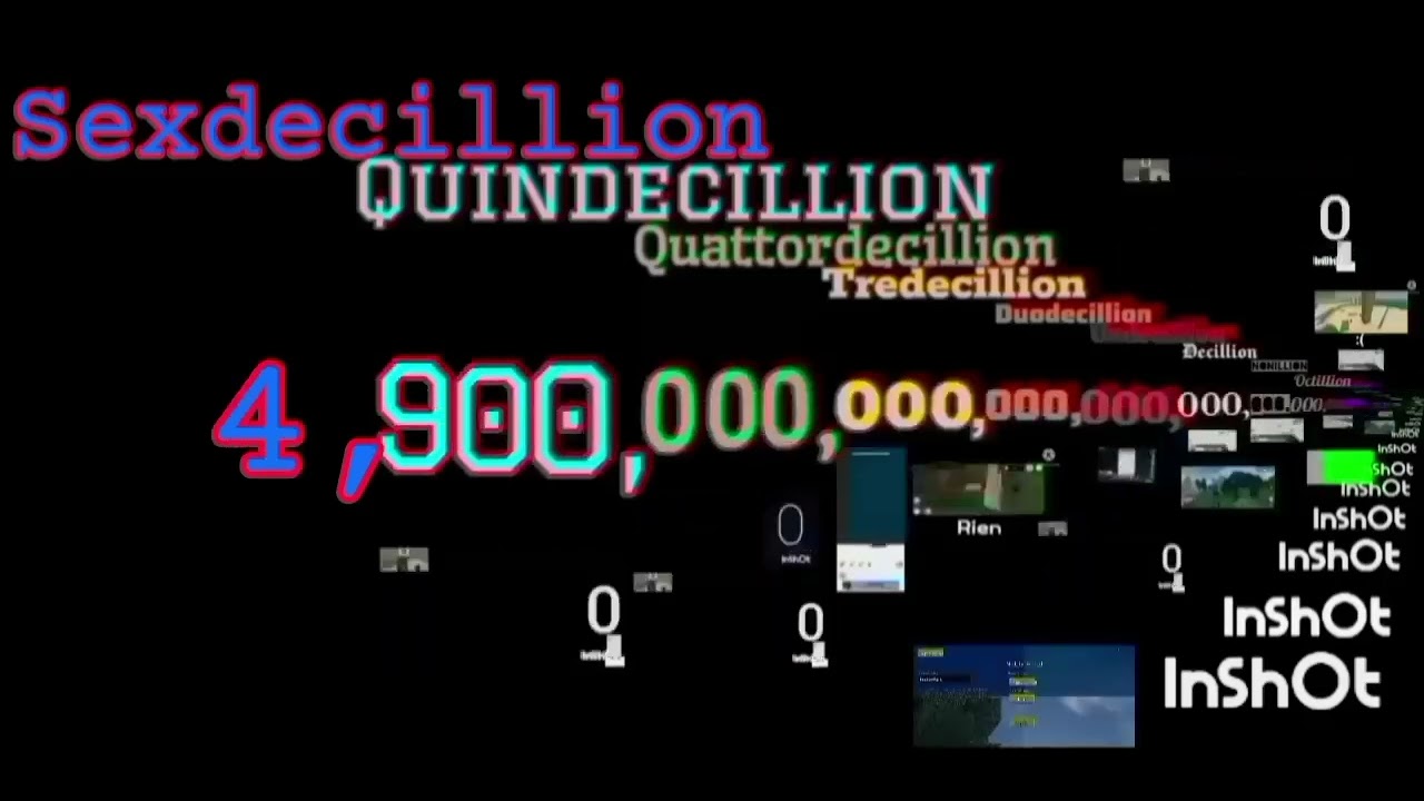 Numbers 1 to 1 octodecillion (18/100) centillion - YouTube