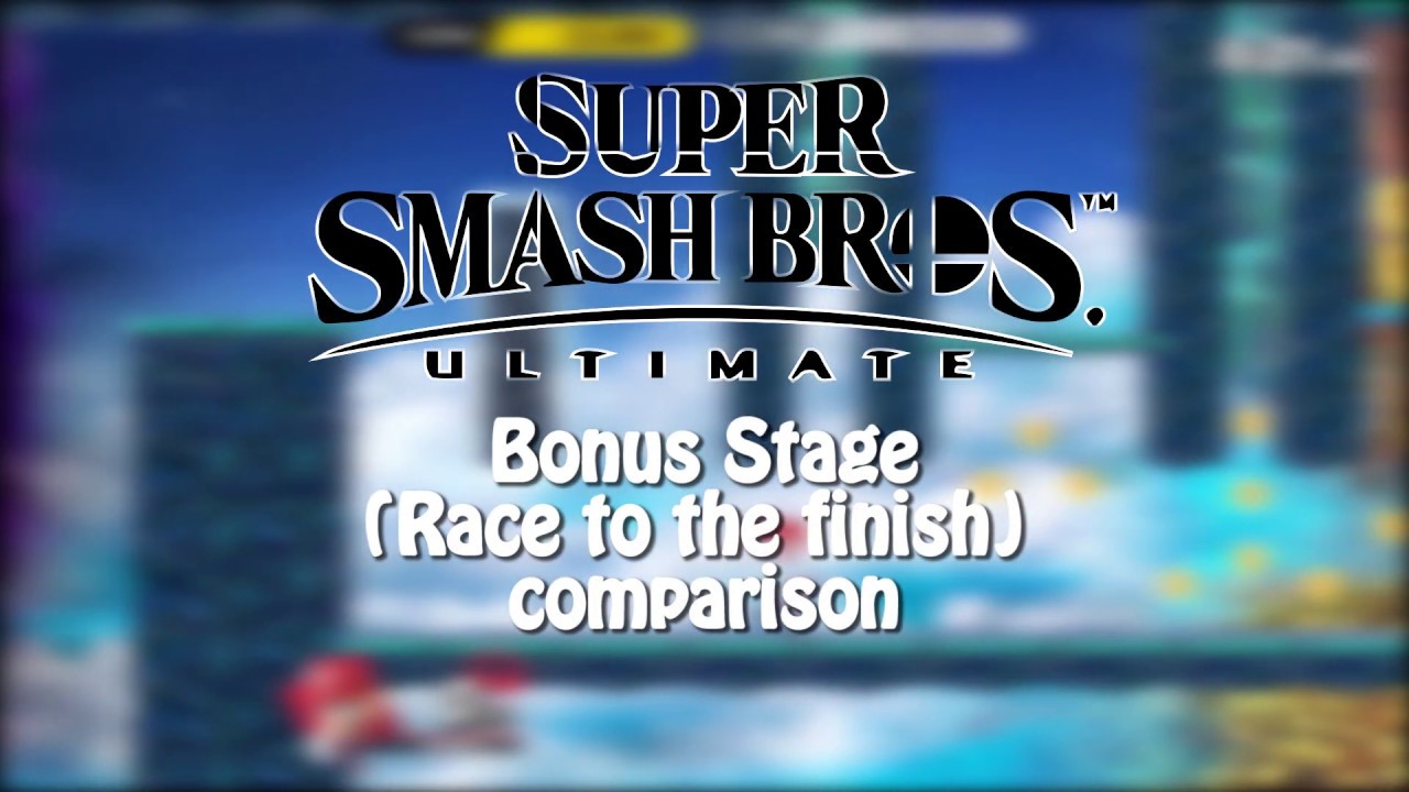 Super Smash Bros. Ultimate and 64 Classic Mode Bonus Stage Comparison