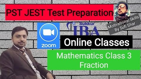 Mathematics class 3 fraction | PST JEST Test Preparation