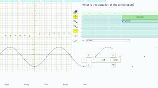 Level 14: Finding The Equation y = a sin(b(x - h)) + k Given the Sin Wave Graph
