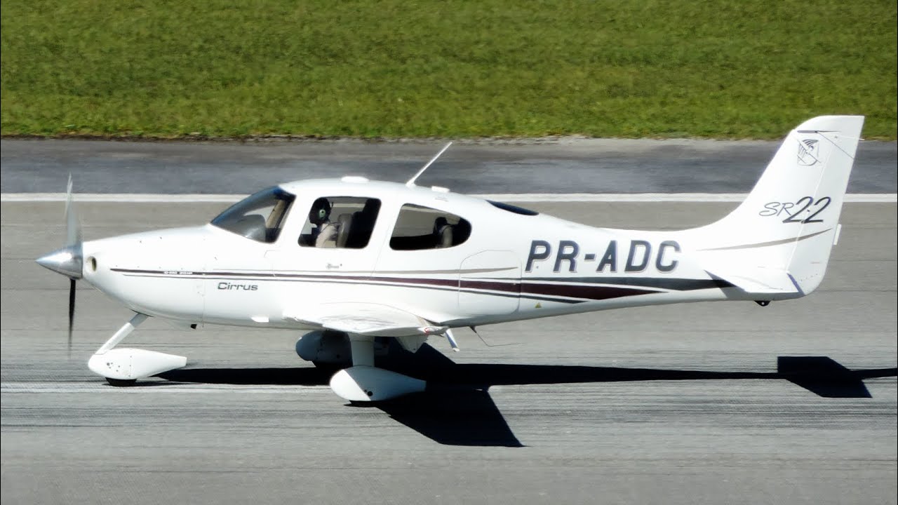 PR-ADC / Cirrus SR22 / Táxi e Decolagem / Aeroporto de Belo Horizonte-Pampulha (SBBH/PLU)