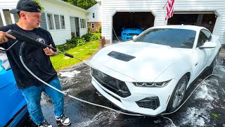 NO WAY!! Detailing My 2024 Mustang GT with THIS Changed Everything!!
