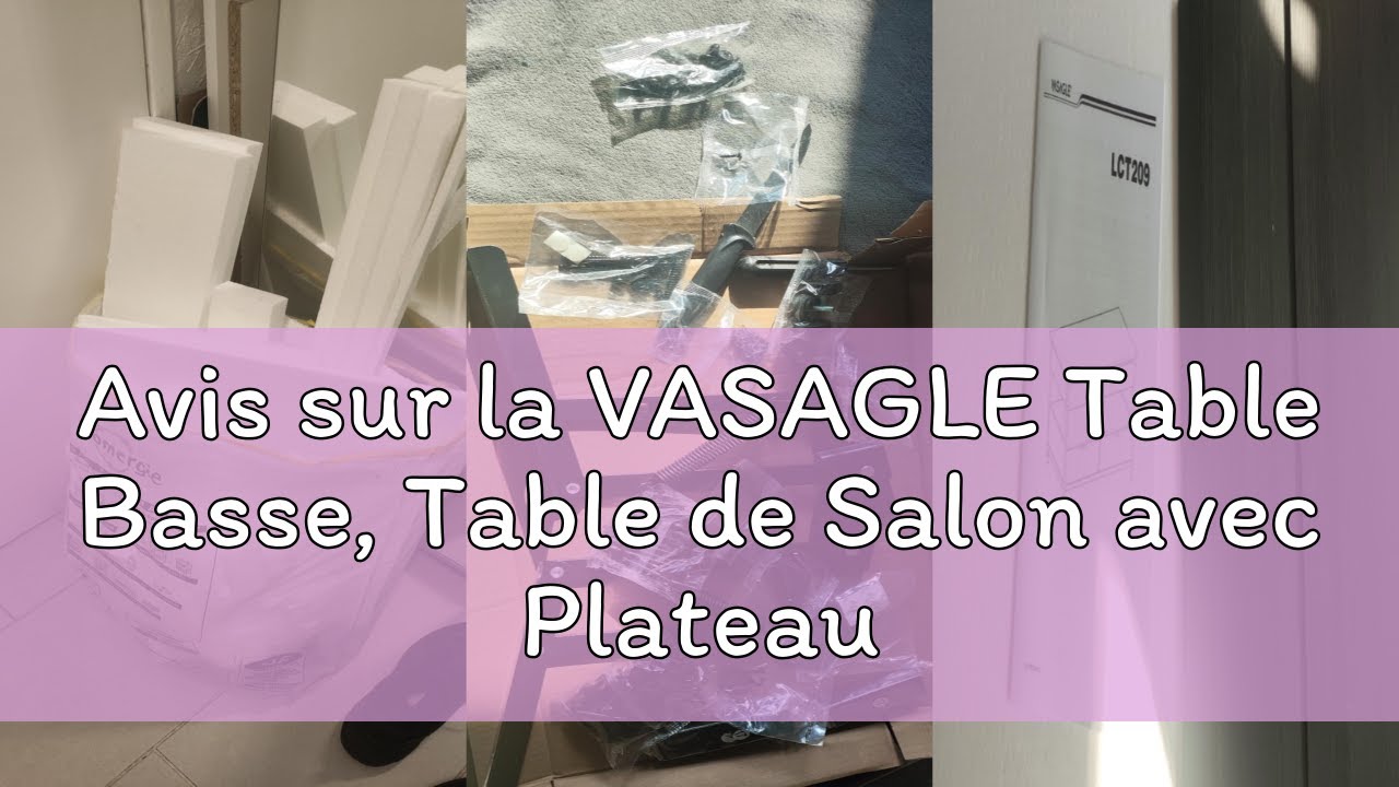 Avis sur la VASAGLE Table Basse, Table de Salon avec Plateau Relevable, Tiroirs de Rangement, avec R