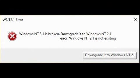 Funny Error Messages