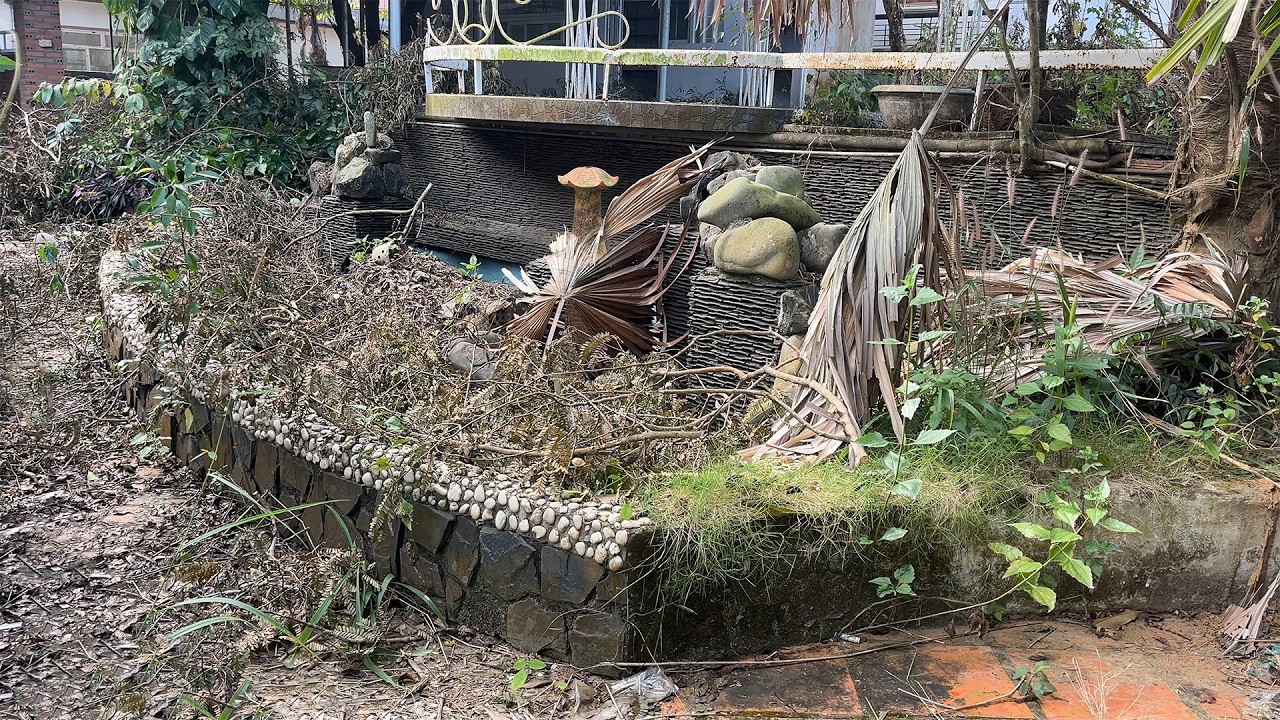 Очистка и восстановление источника воды в аквариуме, заваленном мусором и грязью