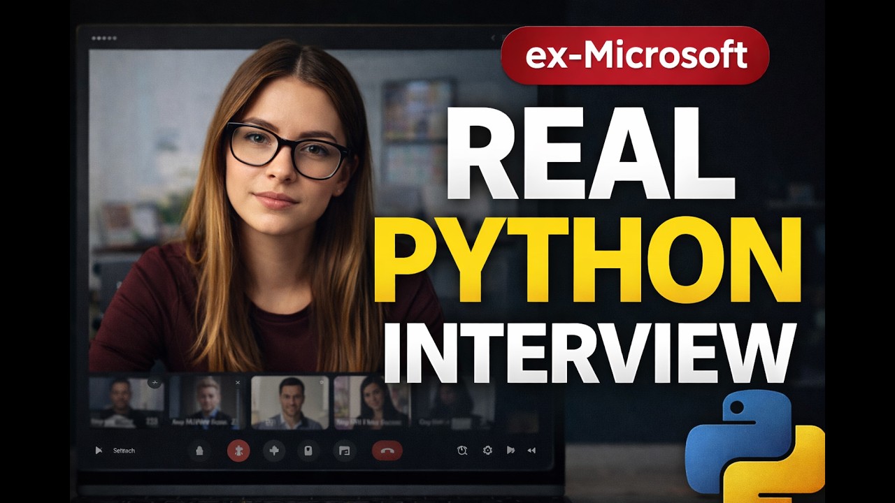 Real Python Interview (Ex-Microsoft Candidate) | Fundamentals to ...