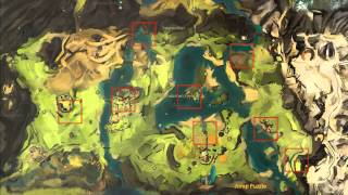 Guild Wars 2: Gendarran Fields Interactive Vista Map / Guide