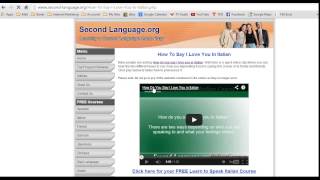 Learn Italian Online - Free 6 Day Italian Course Online