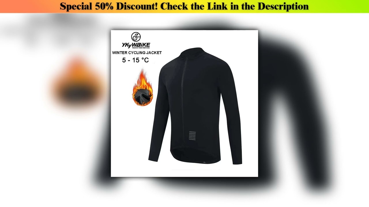 First Look YKYWBIKE Mens Winter Thermal Cycling Jacket MTB Bike Coat Bicycle Clothing Long Sleeve C
