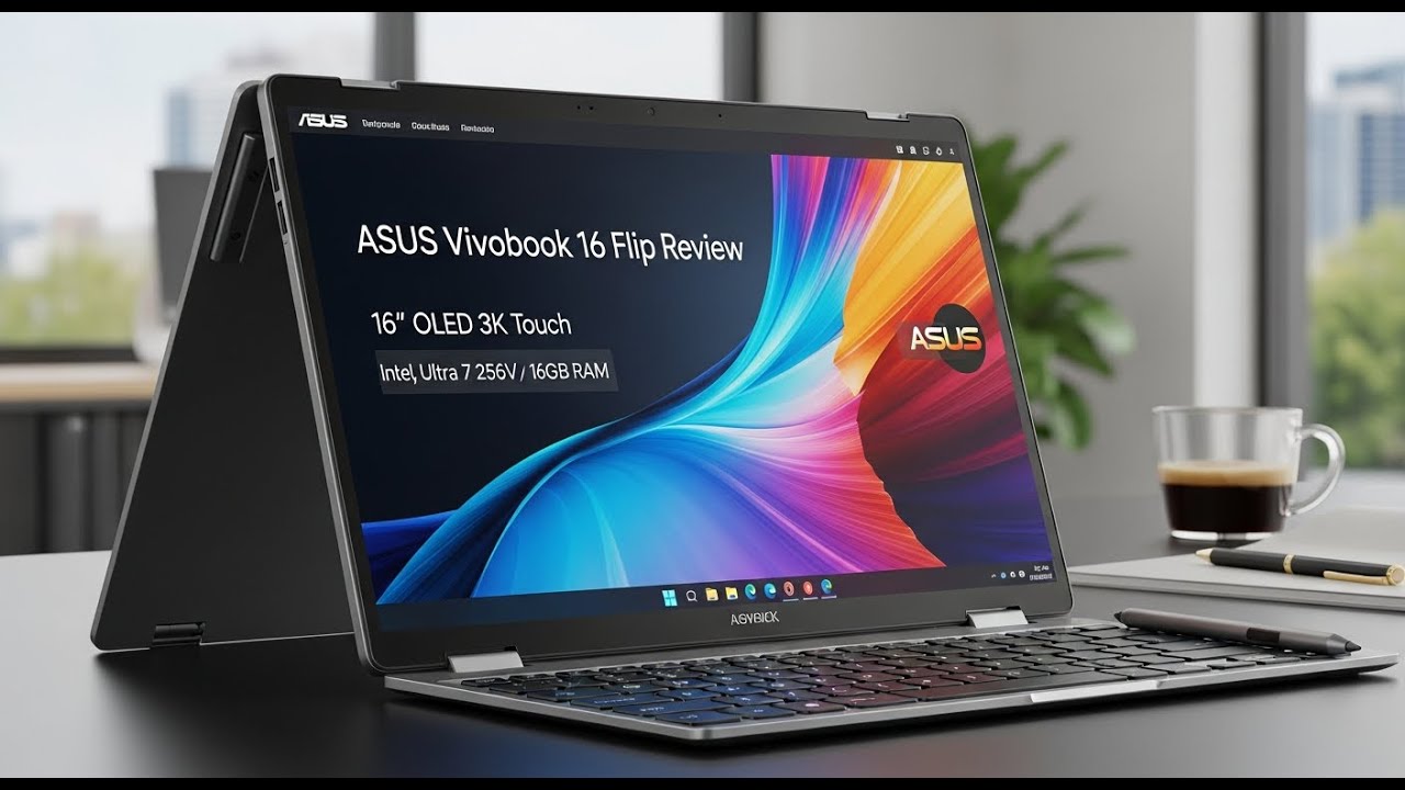 ASUS Vivobook 16 Flip Review | 16” OLED 3K Touch, Intel Ultra 7 256V, 16GB RAM