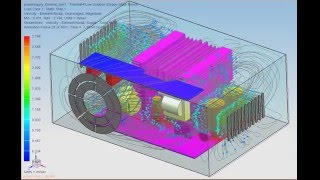 NX CAE : Power Supply Thermal-Flow CAE Analysis Result
