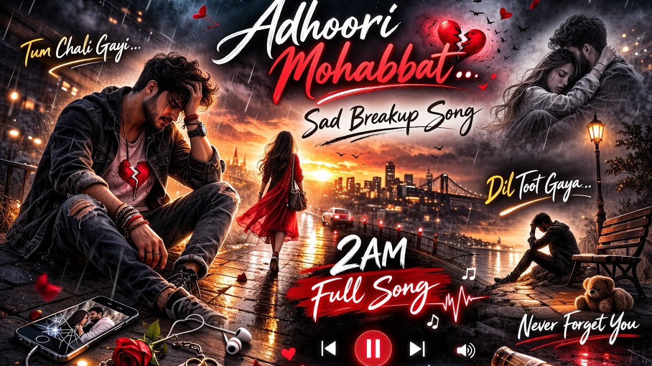Barish Mein Toota Dil 💔 | Sad Hindi Breakup Song | 2AM LoFi Vibes 2026 #AdhooriMohabbat  #HindiLoFi