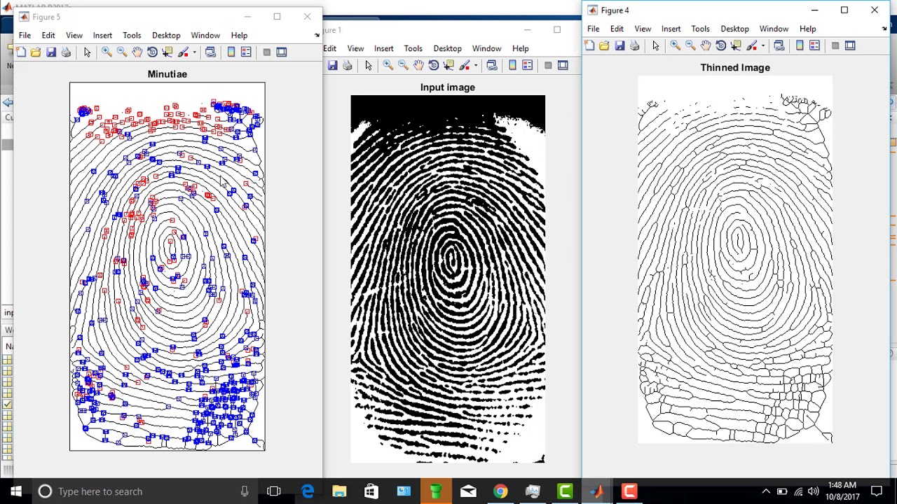 minutiae extraction matlab code