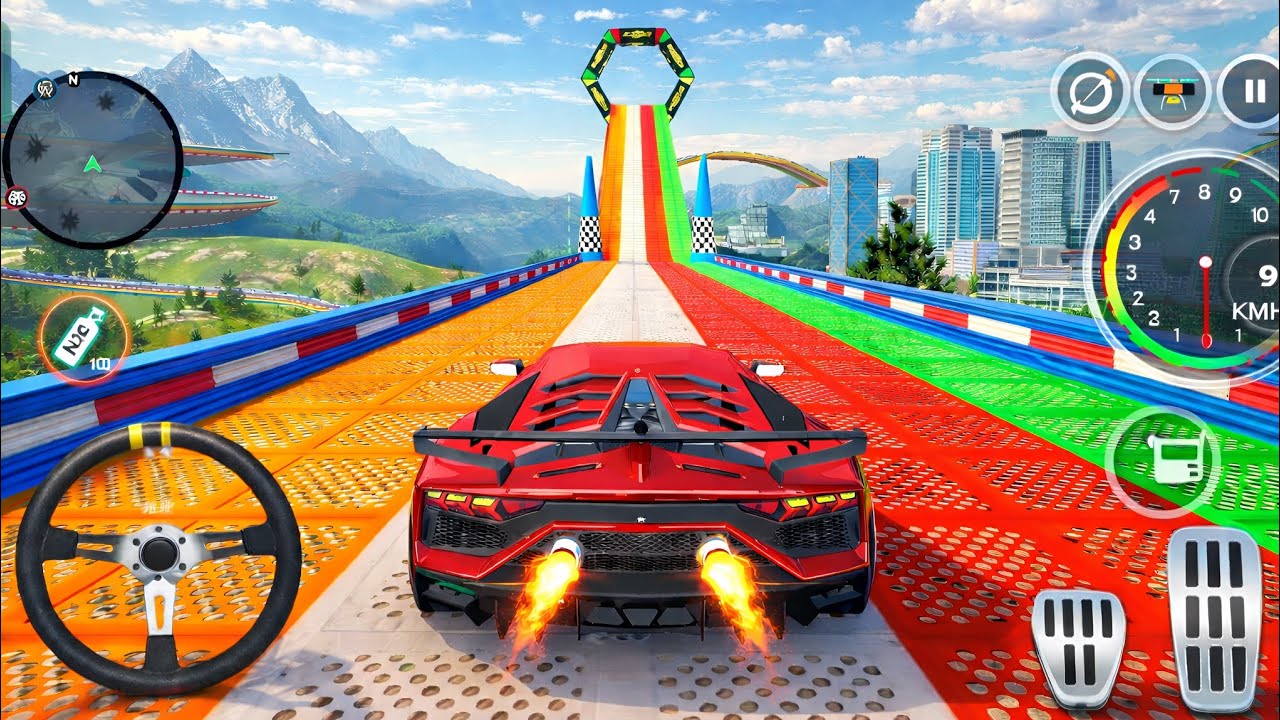 Mega Ramp Car Jump 🚗🔥 Impossible Stunt Challenge | Mega Ramp Car Game Android Gameplay 2026