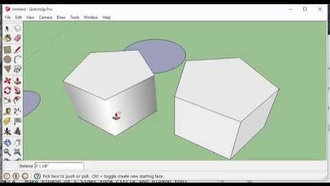 How to make circles and polygons on Sketchup - Nepali