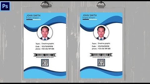 How to make professional en employee id card design in adobe photoshop