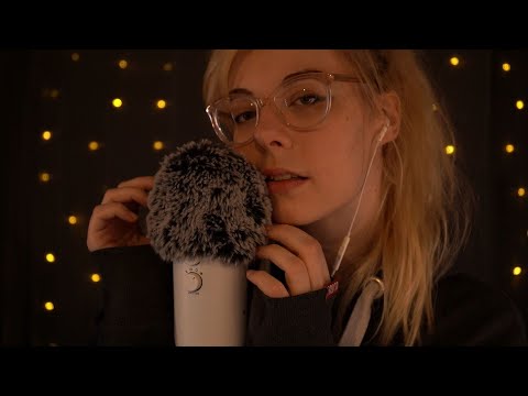 ASMR | Soft Whispering & Fluffy Sounds around your Head - Rain, Blue Yeti