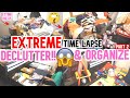 EXTREME DECLUTTER & ORGANIZE // TIME LAPSE KONMARI // CLEAN WITH ME // EXTREME CLEANING MOTIVATION