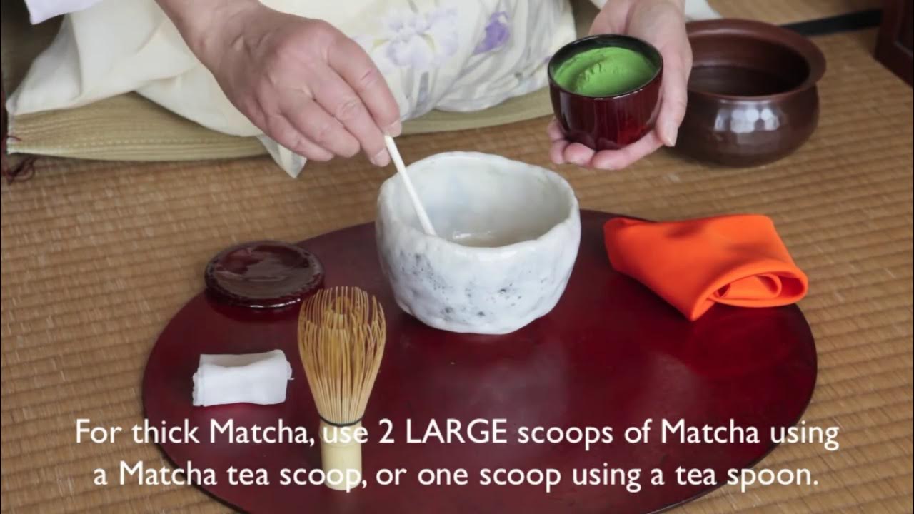 Koicha - the traditional, ceremonial way to prepare matcha