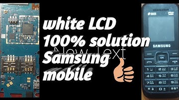 Samsung b110e white LCD 💯 solution
