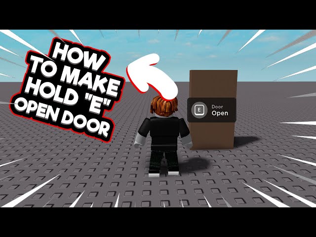 How To Make An E To Open Door In Roblox Studio (Easy & Quick