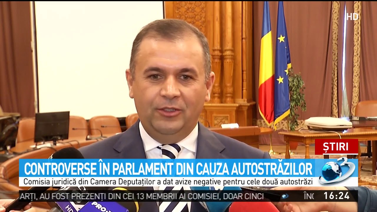 Controverse în Parlament din cauza autostrăzilor newspaper mockup