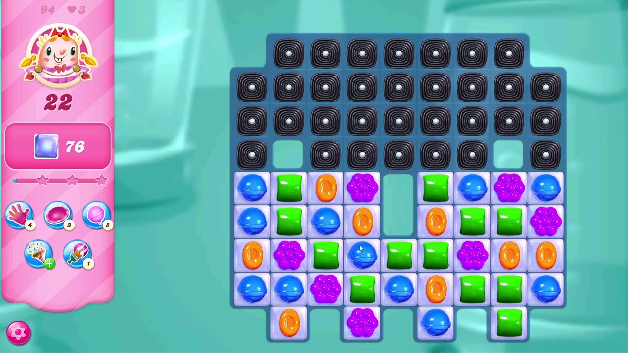 Candy Crush Saga LEVEL 94 | NO BOOSTERS (new version*)✔️
