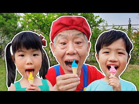 미니 유니와 맛있는 아이스크림 같이 먹어요~ Pororo <strong>Candy</strong> Ice cream pretend <strong>play</strong> - Romiyu Story 로미유 스토리