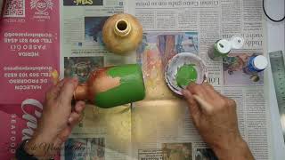 Servilletas plastificadas para decoupage, Craquelado, Decorando botellas, Artesanato, Diy