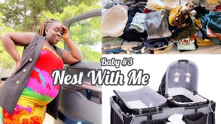 NEST WITH ME | SANITIZE BABY BOTTLES | LAUNDRY | BASSINET ASSEMBLY | SELFCARE-First Time Pedicure