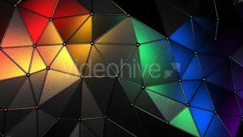 Dark Lit Polygonal Surface