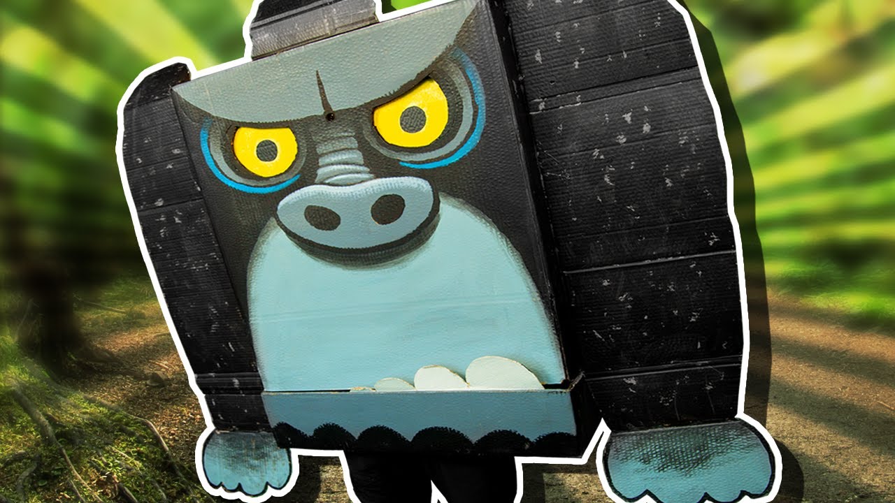 Cardboard Gorilla Costume From Cardboard DIY Halloween Crafts On Box cardboard-gorilla-costume-from-cardboard-diy-halloween-crafts-on-box