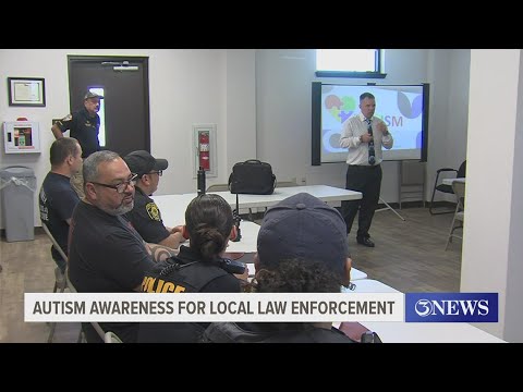 Local law enforcement learns about autism awareness - YouTube