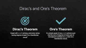 Dirac and Ore Theorem (Part 1)