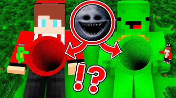 JJ and Mikey Found Woken Moon Inside Longest Tunnels BIGGEST JJ MIKEY in Minecraft?!
