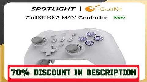 A must-have product! GuliKit KK3 MAX Controller NS39 KingKong 3 Gamepad with Hall Effect Joysticks