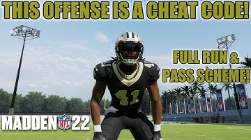 THIS OFFENSE IS A CHEAT CODE! Most Overpowered Run & Pass Play Scheme Madden NFL 22! Tips & Tricks