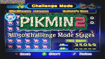 Pikmin 2: Challenge Mode - All 30 Stages (Gamecube Version)