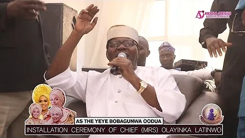 EBENEZER OBEY PERFORMANCE AT THE INSTALLATION CEREMONY OF CHIEF MRS OLAYINKA LATINWO.