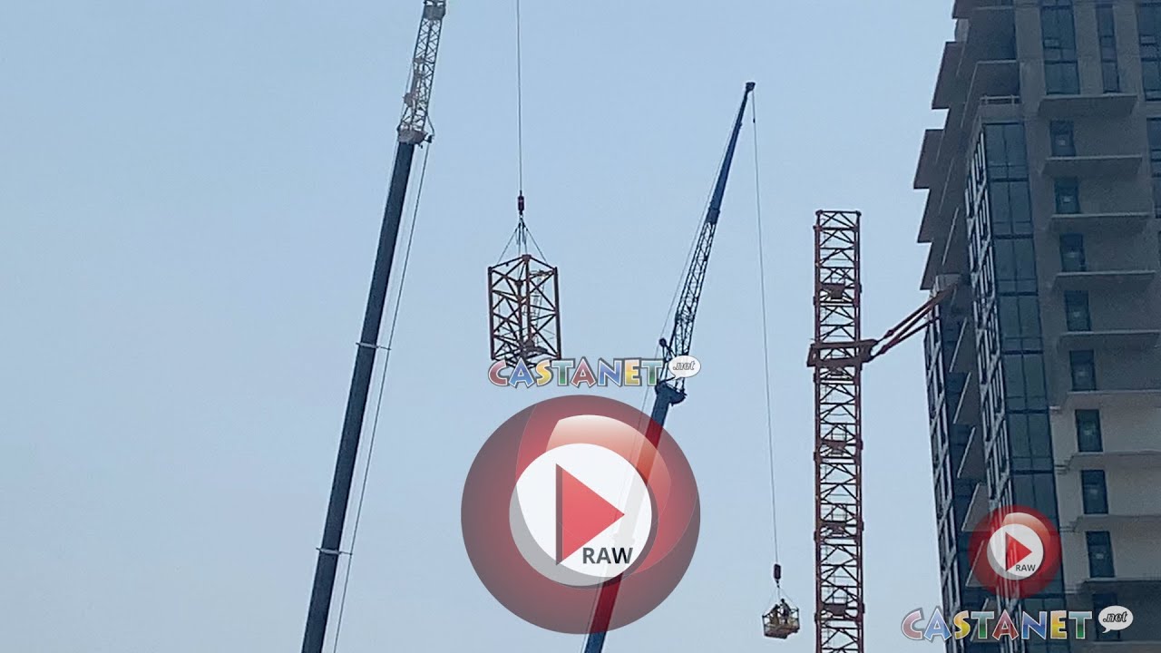 RAW Crews dismantle crane YouTube