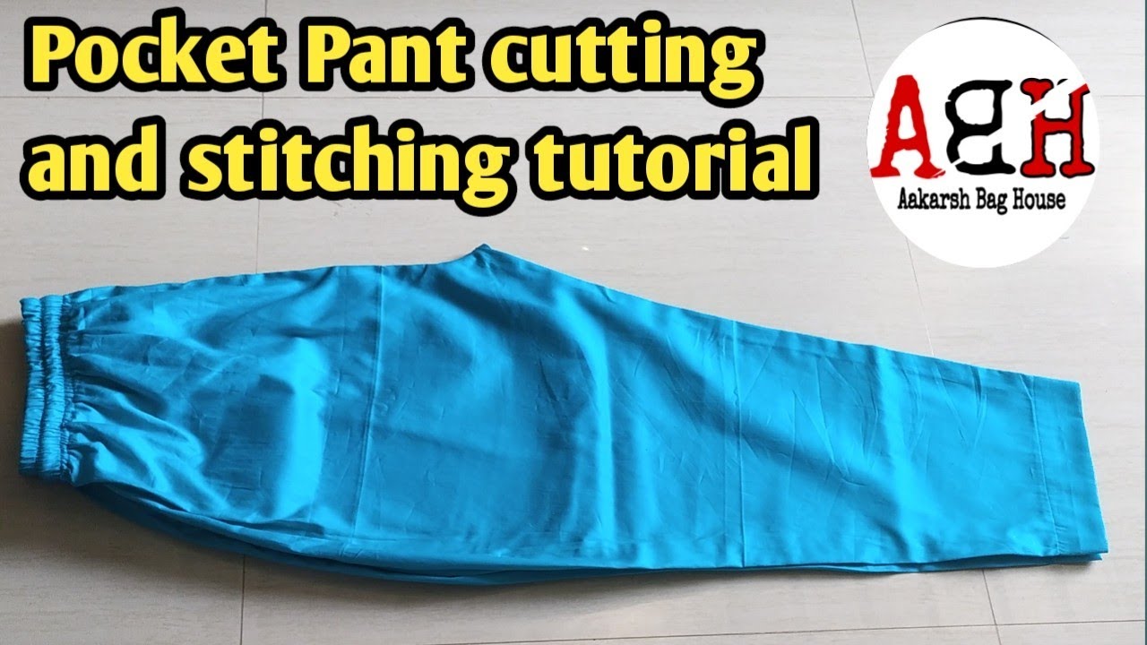  Pocket Pant cutting and stitching tutorial | पैंट की कटिंग और स्टिचिंग सीखे | पैंट में पैकेट लगाना 