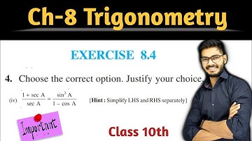 Class - 10 Ex - 8.4 Q5 part 4 Maths (Trigonometry) NCERT CBSE | By Rajeev Kumar
