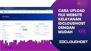 Cara Upload file Website ke layanan Hosting IDCloudhost