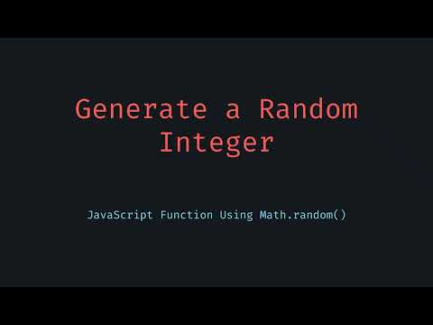 Generate a Random Integer in JavaScript | Math.random() Explained