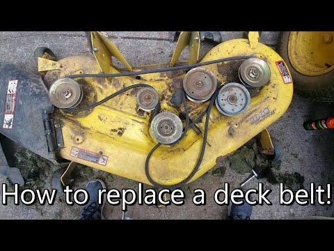 John Deere Lawn Mower Deck belt replacement