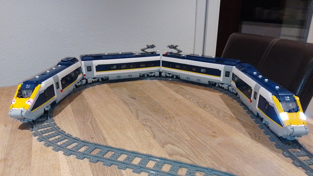 099 Mould King 12016 Eurostar E320 Mod (vierteilige Komposition) 2. Testfahrt