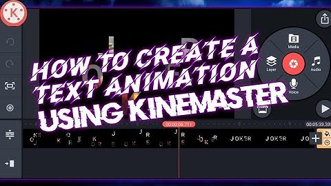 How to create text animation using kinemaster | make text animation video | 2021