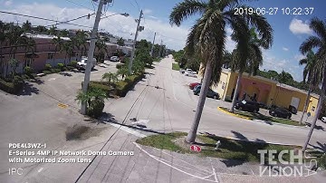 Motorized Zoom Demo - PDE4L3WZ-I - 4MP IP Network E Series Motorized Zoom Bullet Security Camera